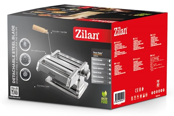 Aparat pentru facut paste Zilan ZLN9471, forma detasabila, corp din inox