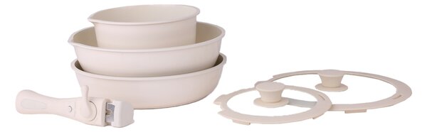 Set vase de gatit Zilan ZLN0965 din 8 piese, 5 straturi de material, compatibil cuptor