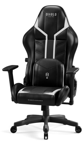 Scaun gaming copii Diablo X-Ray 2.0 Small Size, Negru-alb