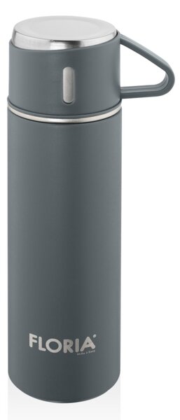 Termos Zilan ZLN0745 din inox, capacitate 500ml, 3 capace care pot fi folosite pe post de cana