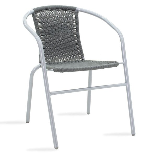 Scaun exterior Obbi, metal si PE, 56x54x73 cm