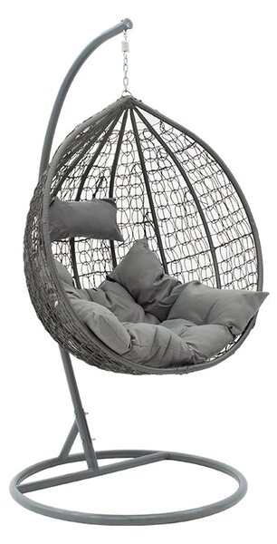 Balansoar Zafer, Gri - Maro, 106x103x200 cm