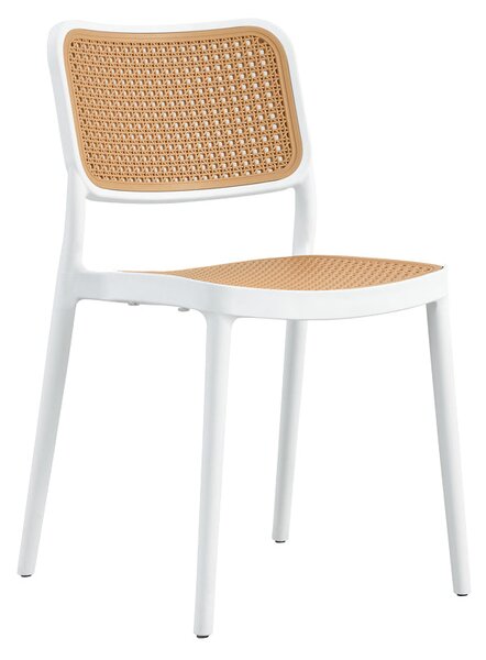Scaun Poetica cu protectie UV, Alb, 42x52x81 cm