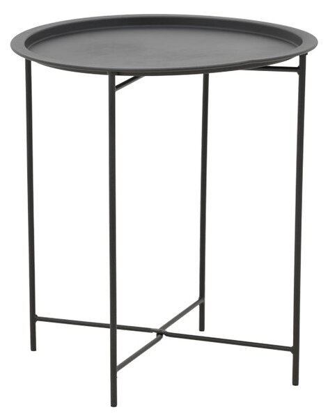 Masa de gradina Caius, Negru, 46x46x52 cm