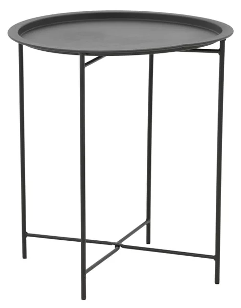 Masa de gradina Caius, Negru, 46x46x52 cm
