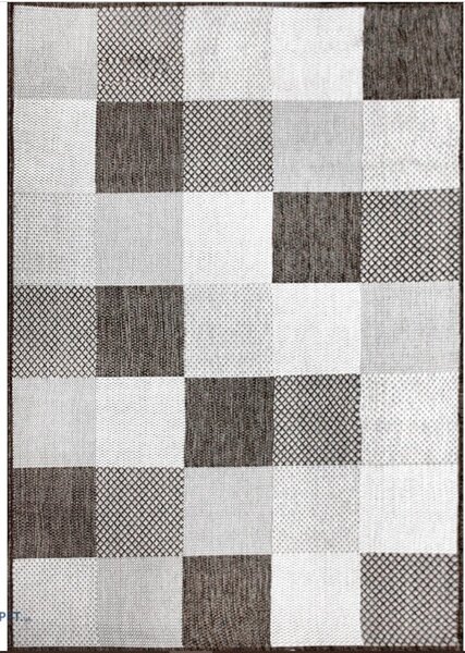 Covor Bucatarie, Model Iuta, Jeans 19066 08, Gri Dreptunghi, 80x150