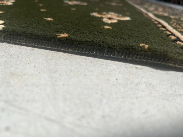 Traversa Festonata, Model Bisericesc 15033 310, Verde , Latime 100 cm 100 x 500