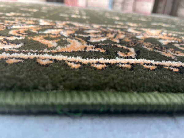 Traversa Festonata, Model Bisericesc 15033 310, Verde , Latime 100 cm 100 x 500