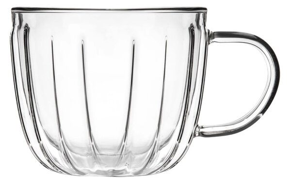 Cești 2 buc. pentru cappuccino din sticlă 350 ml Tulip – Vialli Design