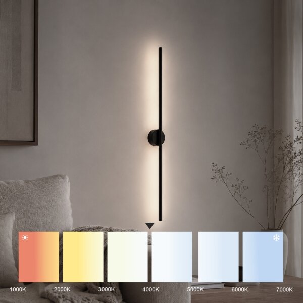 Aplică de perete LED LANA LED/7W/230V 4000K neagră