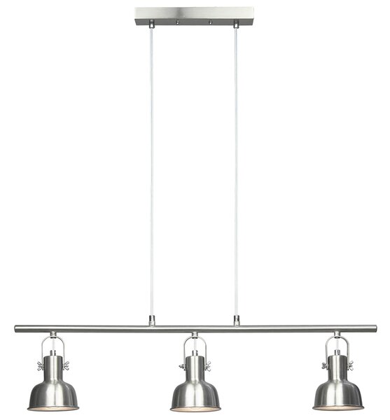 Lampă suspendată în stil retro, metal, nichel mat, AVIER TIP 4