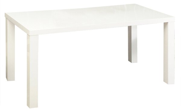 Masă dining, alb lucios HG, 140x80 cm, ASPER TYPUL NEW 3