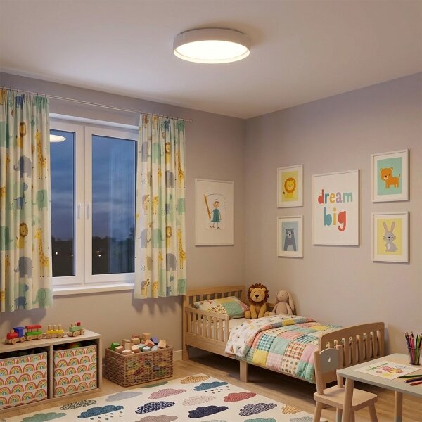 Brilagi - Plafonieră LED dimabilă LUCIA LED/60W/230V, diametru 59 cm, albă + telecomandă