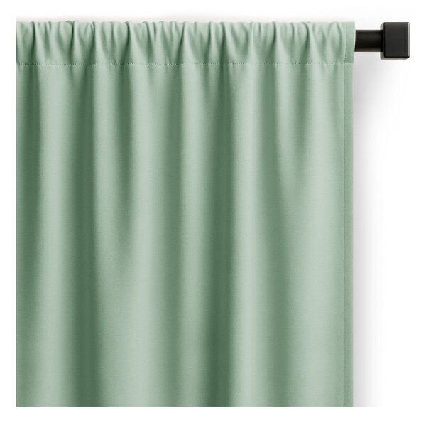 Draperie verde-mentă dimout (semi-opacă) 140x270 cm Carli – Restilo