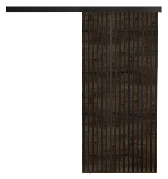 Ușă glisantă BELMA 60, 60x205, frasin închis/neagră