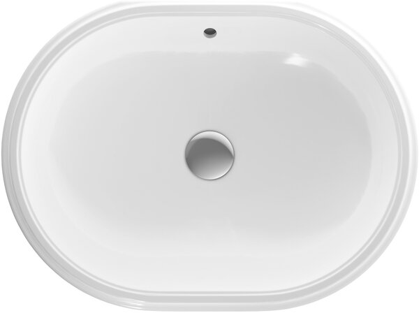 Geberit Variform lavoar 55x40 cm ovale sub blat alb luciu 500.756.00.2
