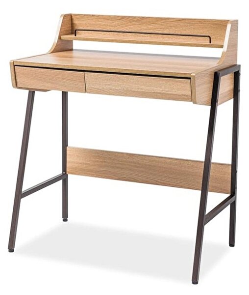 Birou MDF/stejar B-168 maro inchis
