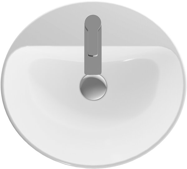 Geberit Variform lavoar 50x45 cm ovale încastrat alb luciu 500.713.01.2