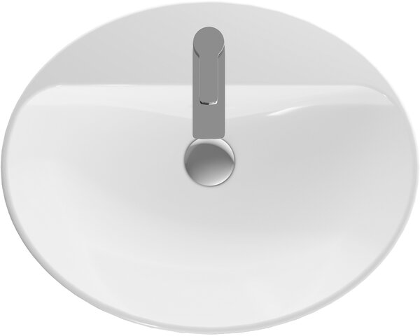 Geberit Variform lavoar 60x48 cm ovale încastrat alb luciu 500.725.00.2