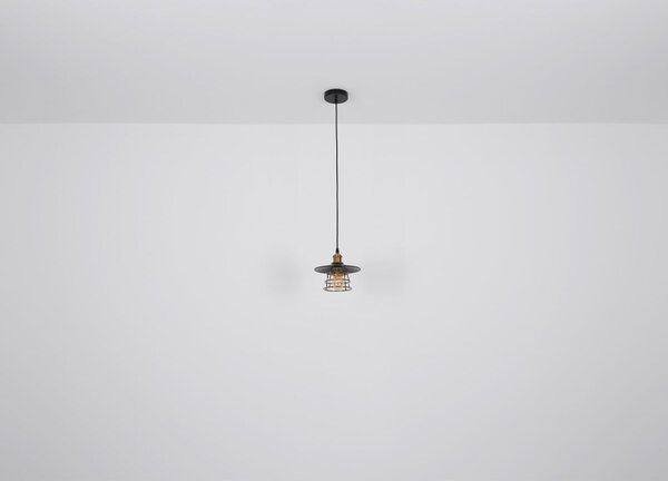 Globo Lighting Viejo lampă suspendată 1x60 W negru-cupru 15086BH1