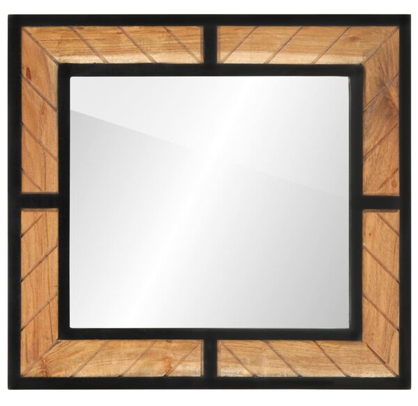 Oglindă de baie, 60x1x55 cm, lemn masiv de acacia