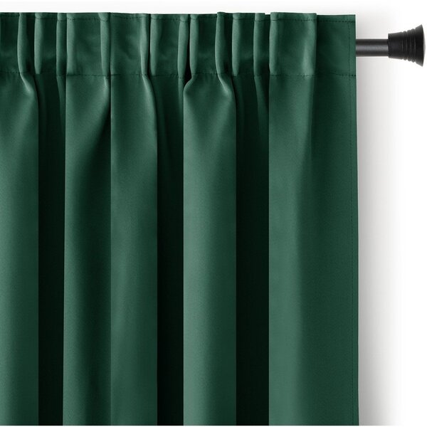 Draperie verde-închis dimout (semi-opacă) 140x175 cm Kierra – Restilo
