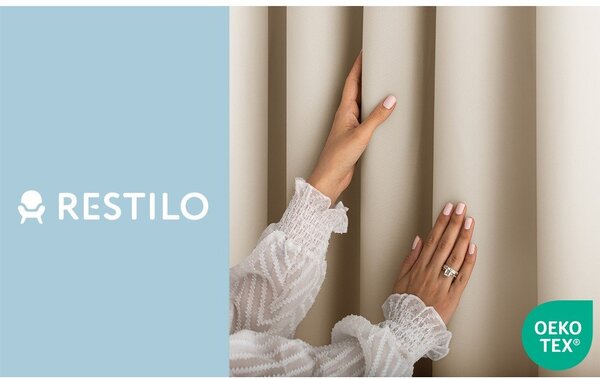 Draperie crem dimout (semi-opacă) 140x250 cm Carli – Restilo