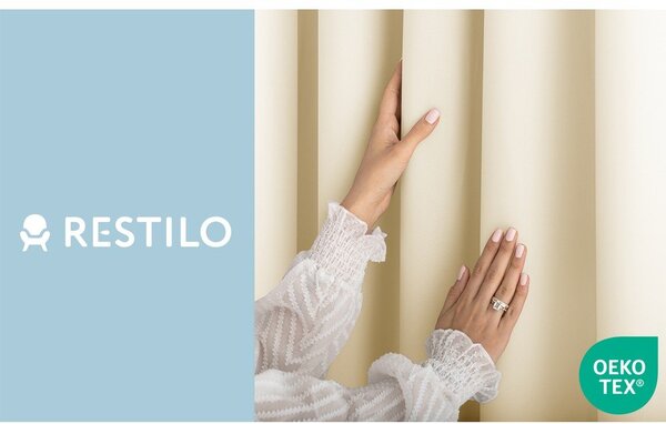 Draperie fildeș dimout (semi-opacă) 140x250 cm Carli Tie – Restilo
