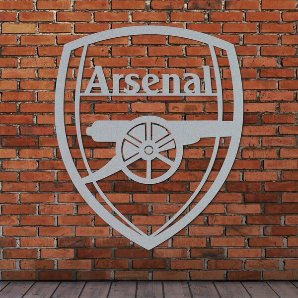 DUBLEZ | Logo din lemn al clubului de fotbal - Arsenal | Tablou de perete