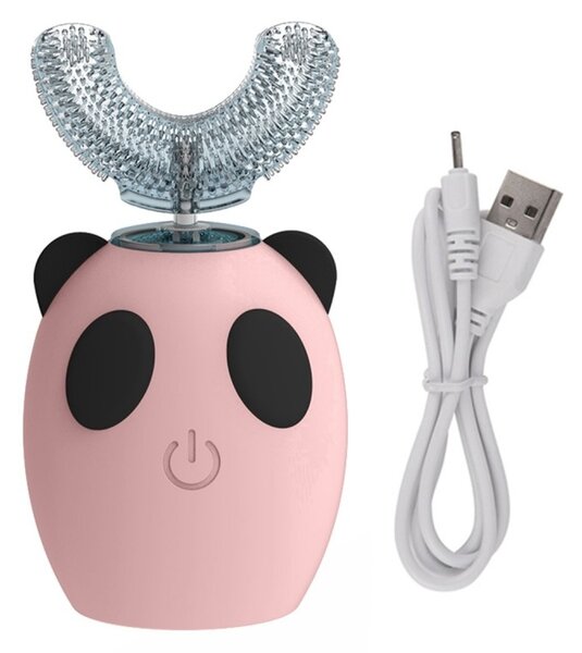 Periuta dinti pentru copii Sonic, timp incarcare: 2h, incarcare USB, 110g, 10,6 x 5,1 x 4,4cm, roz