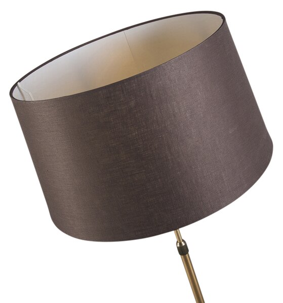 Lampă de podea inteligentă bronz cu abajur maro 45 cm inclusiv Wifi A60 - Parte