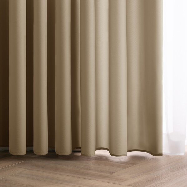 Draperie bej dimout (semi-opacă) 140x270 cm Carli – Restilo