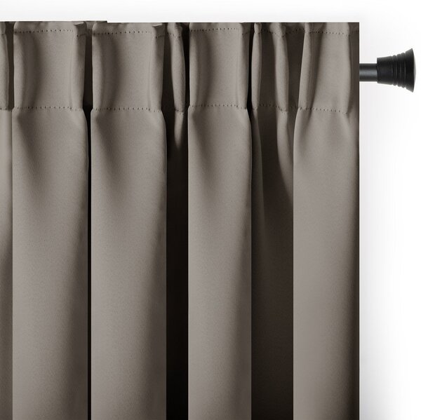 Draperie grej dimout (semi-opacă) 140x175 cm Kierra – Restilo