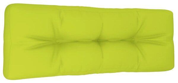 Pernă de paleți, verde aprins, 120x40x12 cm, material textil