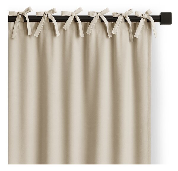 Draperie crem dimout (semi-opacă) 140x250 cm Carli Tie – Restilo