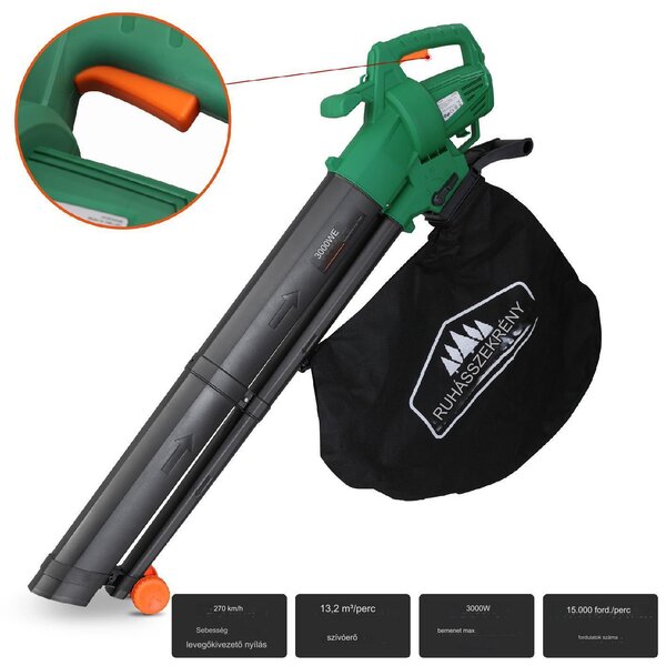 Deuba Aspirator electric pentru frunze 3 în 1