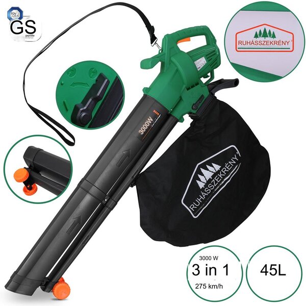 Deuba Aspirator electric pentru frunze 3 în 1