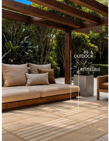 Covor pentru exterior și interior crem/în culoare naturală 120x170 cm Haringey Allington – Ted Baker