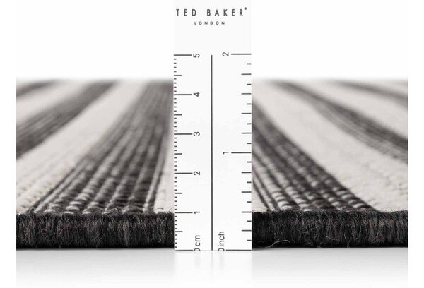 Covor pentru exterior și interior negru/crem 160x230 cm Haringey Woodfield – Ted Baker