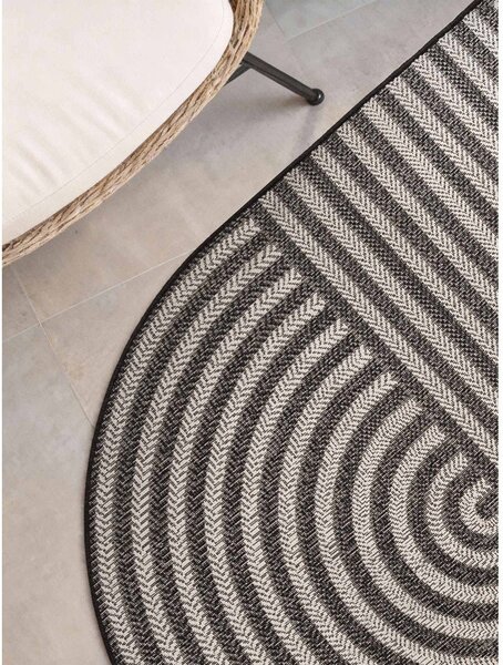 Covor pentru exterior și interior negru/crem 160x230 cm Haringey Woodfield – Ted Baker