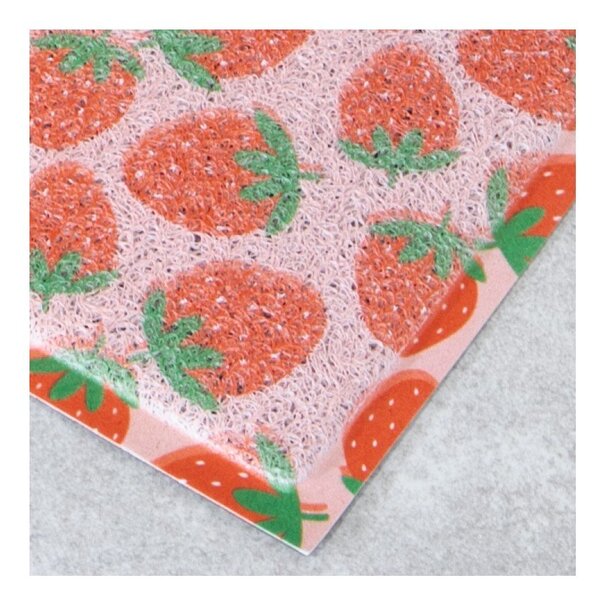 Covoraș de intrare din PVC 40x70 cm Pink Strawberry – Artsy Doormats