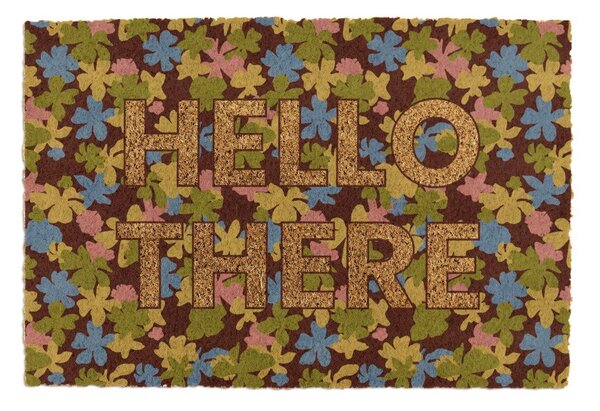 Covoraș de intrare din fibre de nucă de cocos 40x60 cm Hello There – Artsy Doormats
