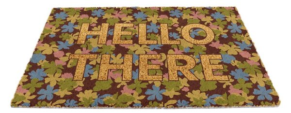 Covoraș de intrare din fibre de nucă de cocos 40x60 cm Hello There – Artsy Doormats