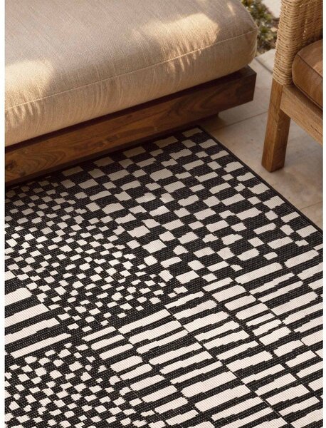 Covor pentru exterior și interior negru/crem 200x300 cm Haringey Barkham – Ted Baker