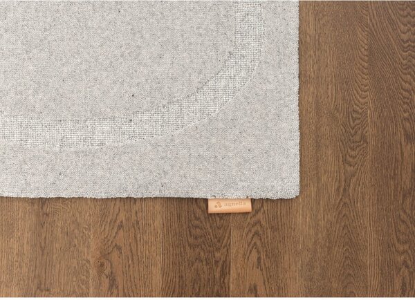 Covor gri deschis din lână 160x230 cm Morphic Organica – Agnella
