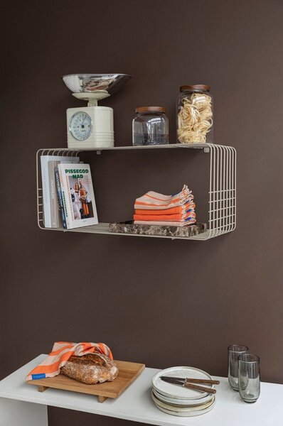 Raft bej etajat din metal 70 cm Wire – Mette Ditmer Denmark