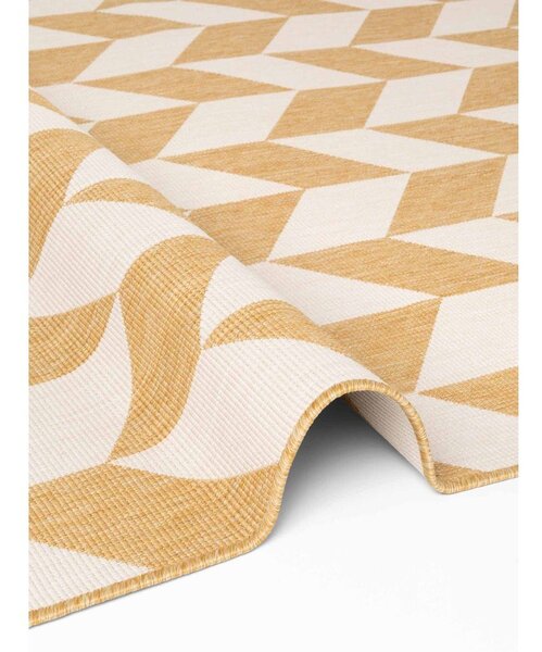 Covor tip traversă pentru interior și exterior galben ocru/crem 80x200 cm Haringey Terrick – Ted Baker