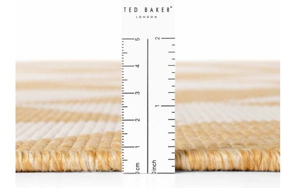 Covor tip traversă pentru interior și exterior galben ocru/crem 80x200 cm Haringey Terrick – Ted Baker