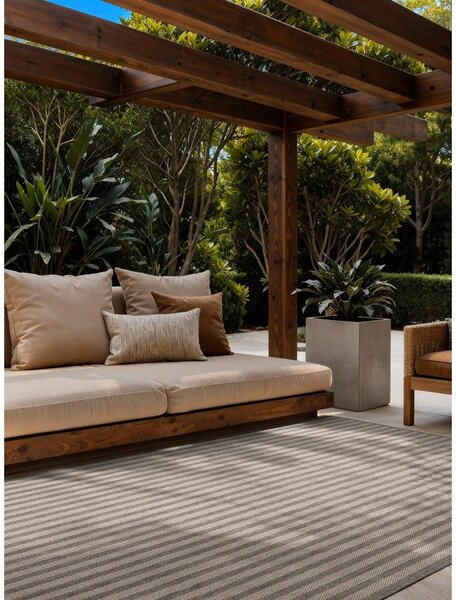 Covor pentru exterior și interior gri/crem 120x170 cm Haringey Linley – Ted Baker