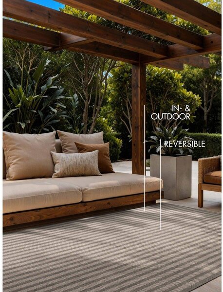 Covor pentru exterior și interior gri/crem 120x170 cm Haringey Linley – Ted Baker